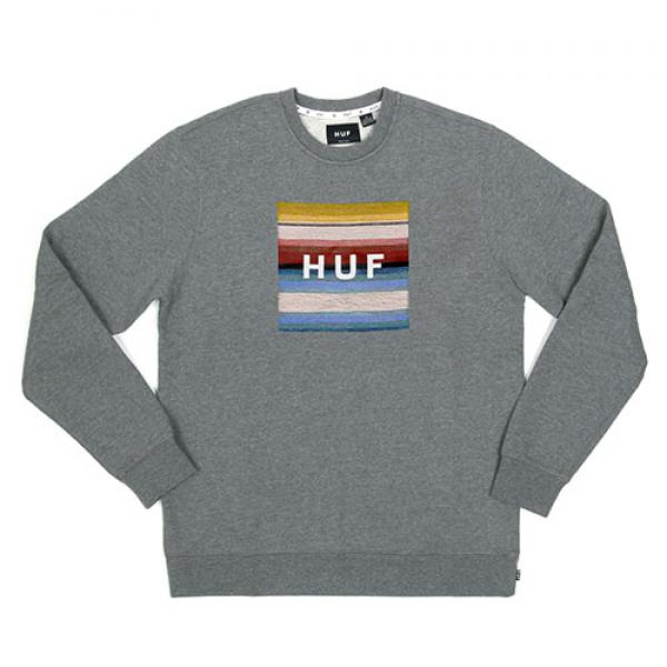 SERAPE BOX LOGO CREWNECK-GRY